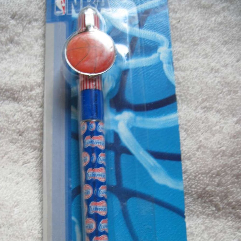 Los Angeles Clippers NBA Official Basketball Ball Point Writing Pen Decor Clip